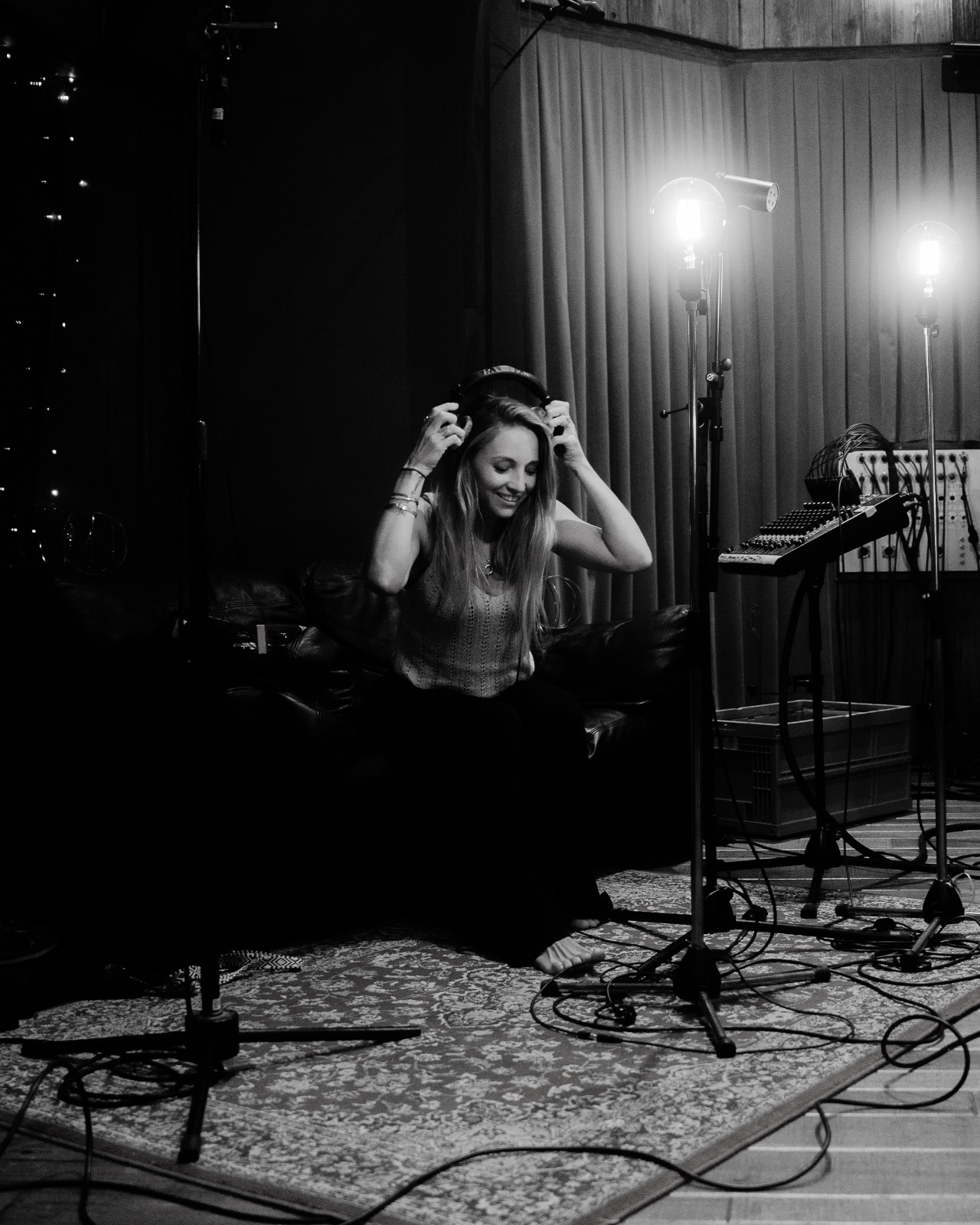 Co setzt Kopfhörer auf im Studio